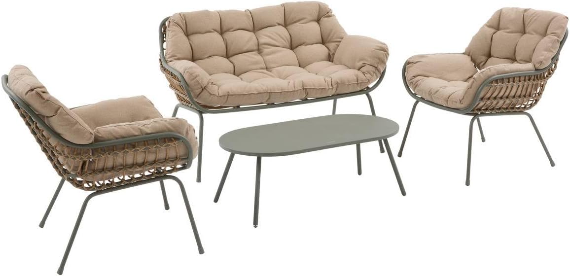 jardinito - Paopao Laurier - 4 places - aluminium, coussins confort, anti-rouille