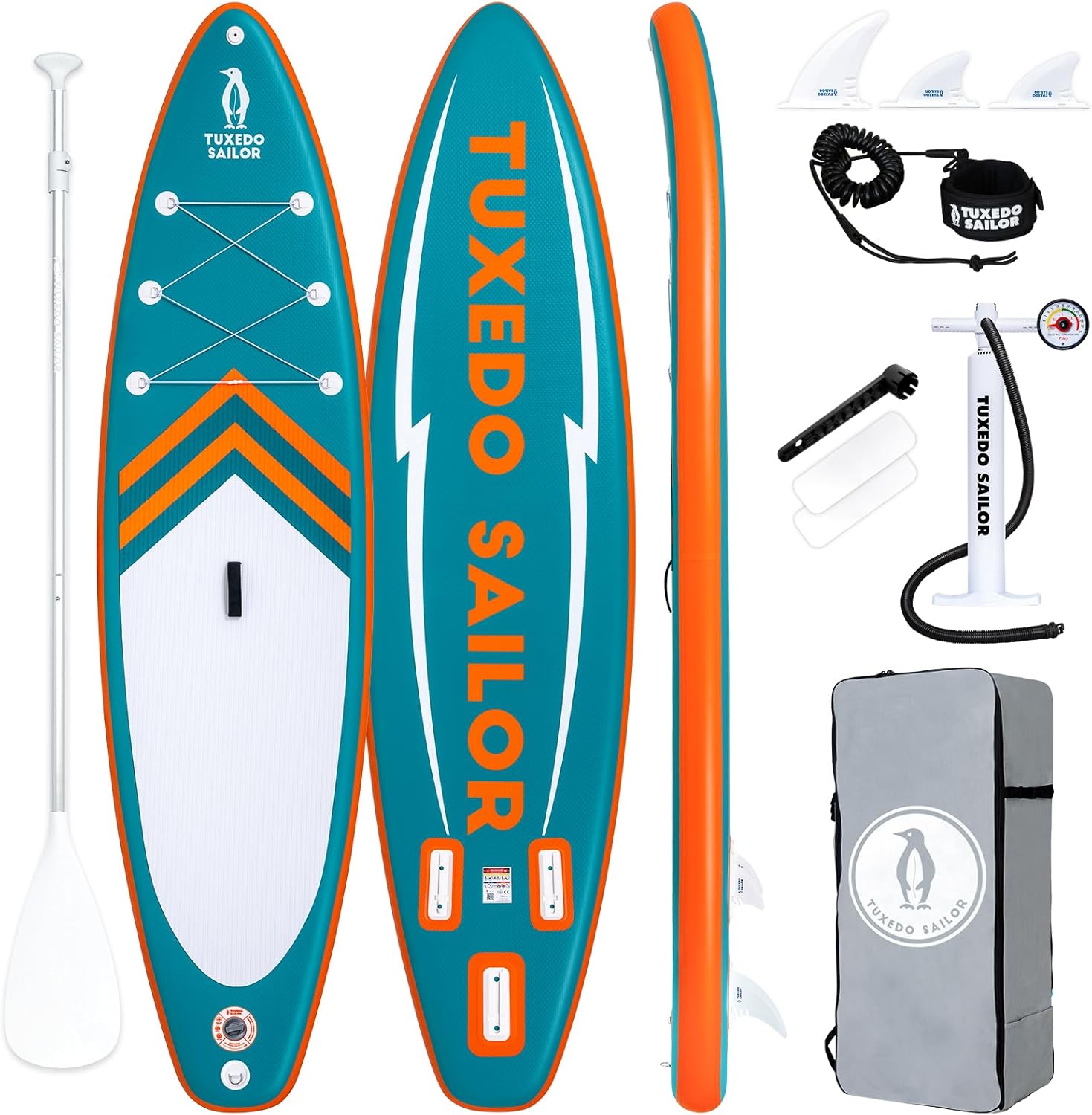 jardinito Paddle Gonflable Adulte, Planche de Stand Up Paddle Gonflable, Sup Paddle Board Gonflable avec Accessoires Complets, Planche de Surf Paddle