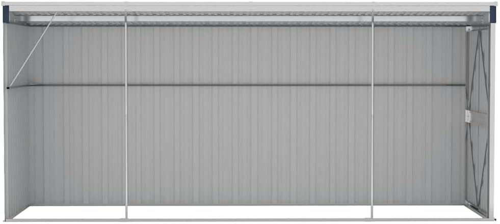 jardinito Abri de Jardin Mural Anthracite 118x382x178 cm Acier,Maison & Jardin, Pelouses & Jardins, Vie en extérieur, Structures extérieures, Cabanes & abris de Jardin, Anthracite (Poids 47.9KG)