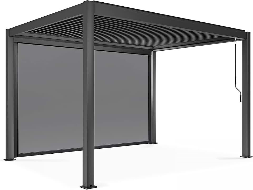 jardinito - Pergola bioclimatique autoportée - 3x4m - store inclus
