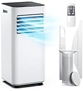 jardinito Climatiseur Mobile 7000 BTU, Climatiseur 4 en 1, Déshumidificateur, Ventilateur et Mod...