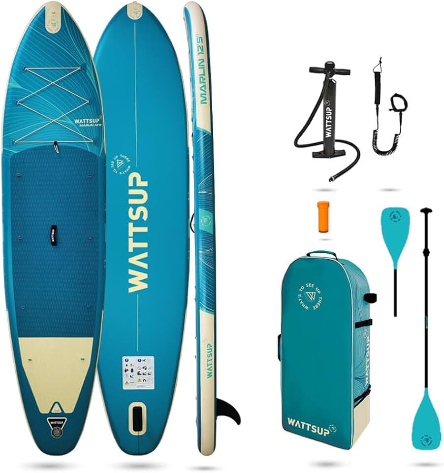 jardinito - Sup Stand Up Paddle Gonflable - Gamme Essentials - Dropstitch - Pack Complet : Pagaie 2in1 Leash Pompe Sac de Transport