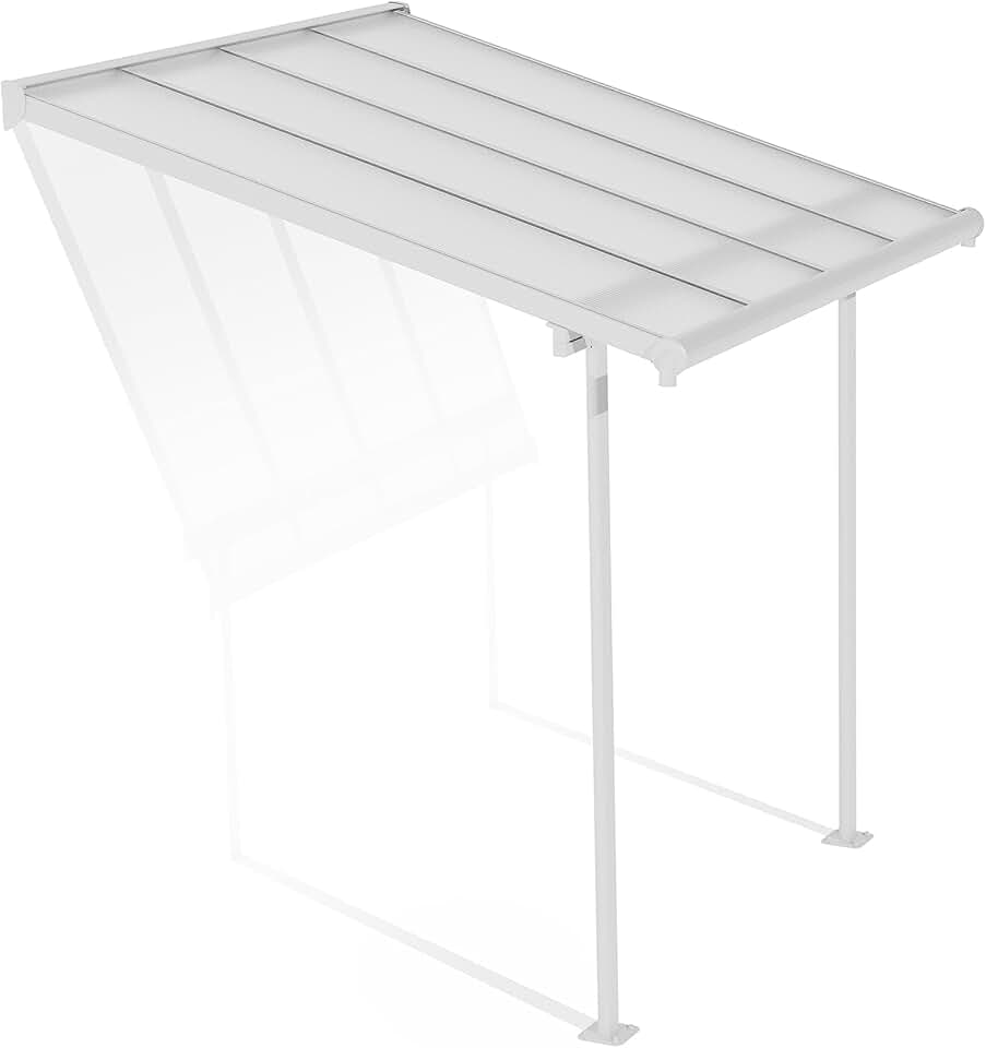 jardinito - Sierra - 5 m² - aluminium & polycarbonate, terrasse, blanc