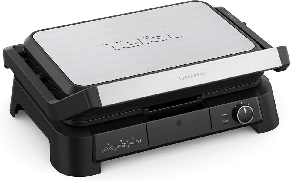 jardinito - SuperGrill 3-en-1 XL - Surface XL - Thermostat réglable, 2200W - GC520DE0