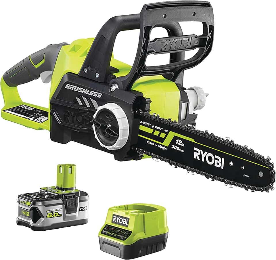 jardinito - tronçonneuse One+ - 30 cm - moteur brushless, batterie 5Ah, RCS18X3050F
