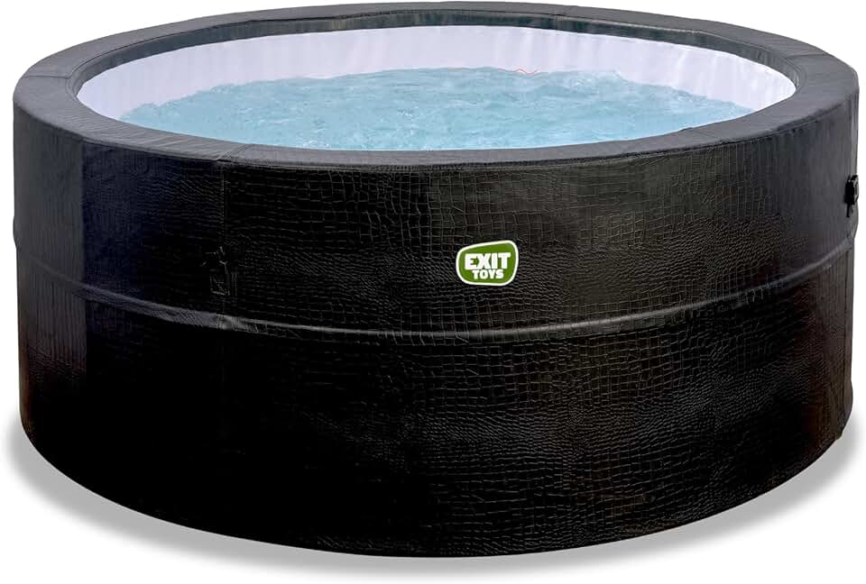 jardinito - Leather Premium Spa extérieur 184x73cm - 4 places, chauffage, 120 jets air