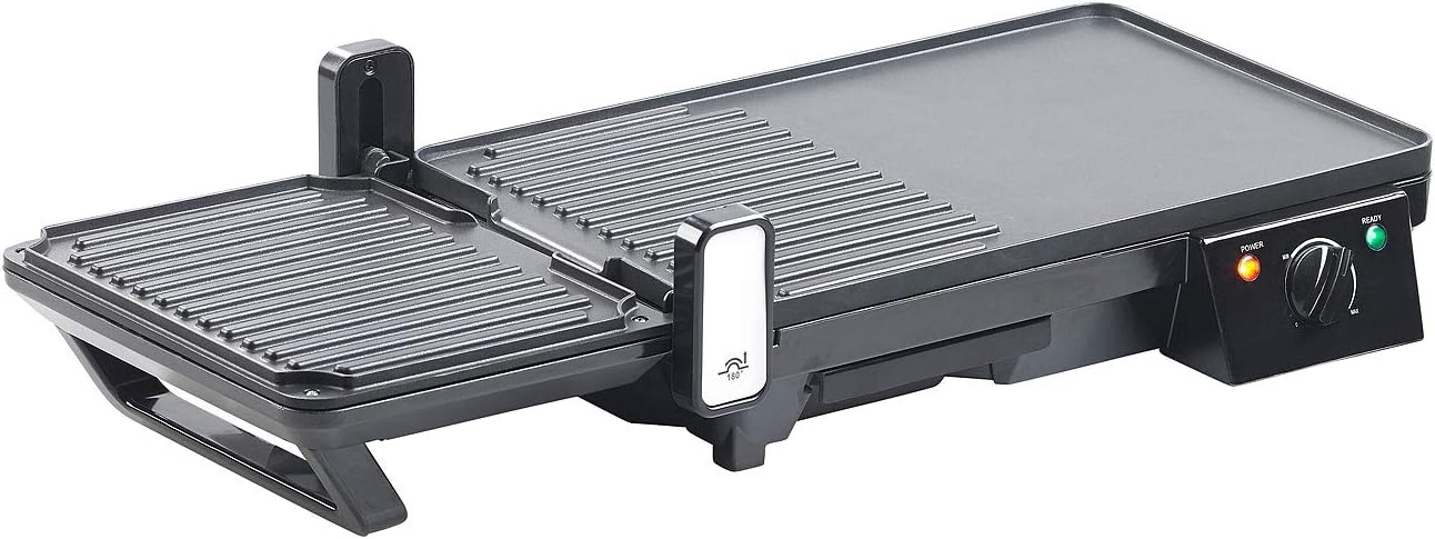 jardinito - grille-plancha 2 en 1 2000W - table - cuisson rapide