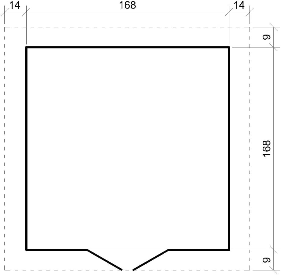 Abri de Jardin en Bois - Stockage extérieur I186xL196xH218 cm/ 2,82 m2 Petit abri à Outils, Local à vélos - jardinito M320C