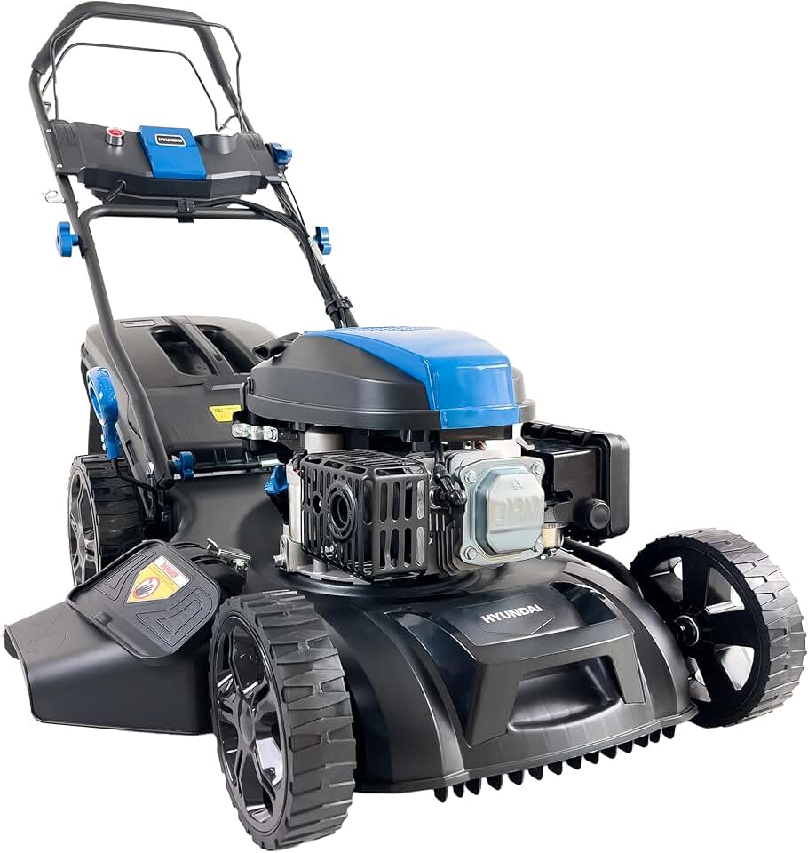 jardinito - tondeuse thermique autotractée 51cm, moteur 196CC, démarrage électrique, 4-en-1, bac 60L