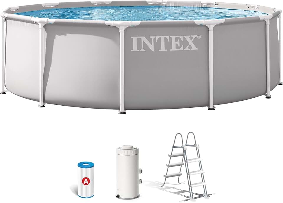 jardinito - Piscine Prism Frame ronde tubulaire 3,66 x 0,99 m - 26716ND