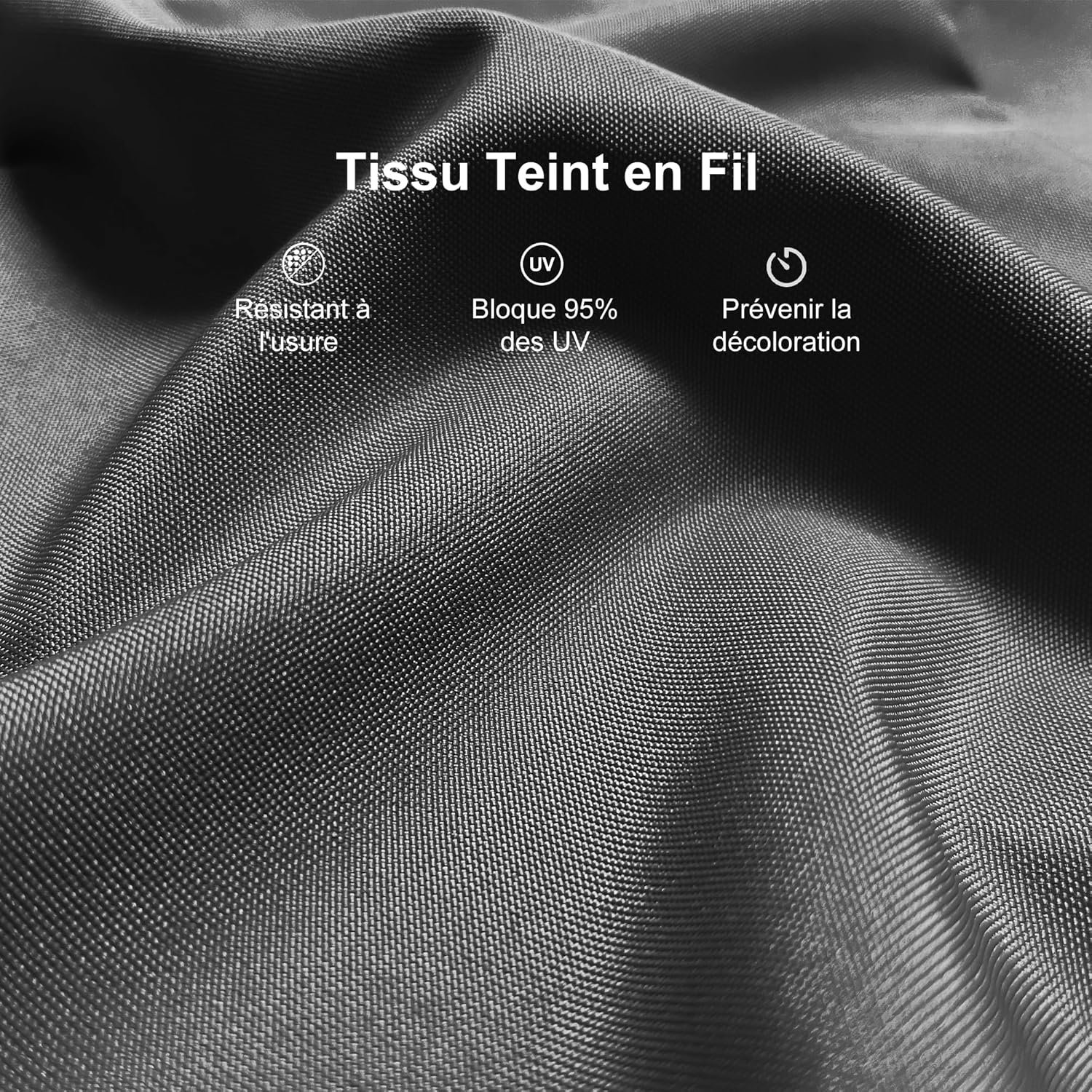 jardinito - pergola aluminium - 5,5x3 m - toit coulissant, tissu teint