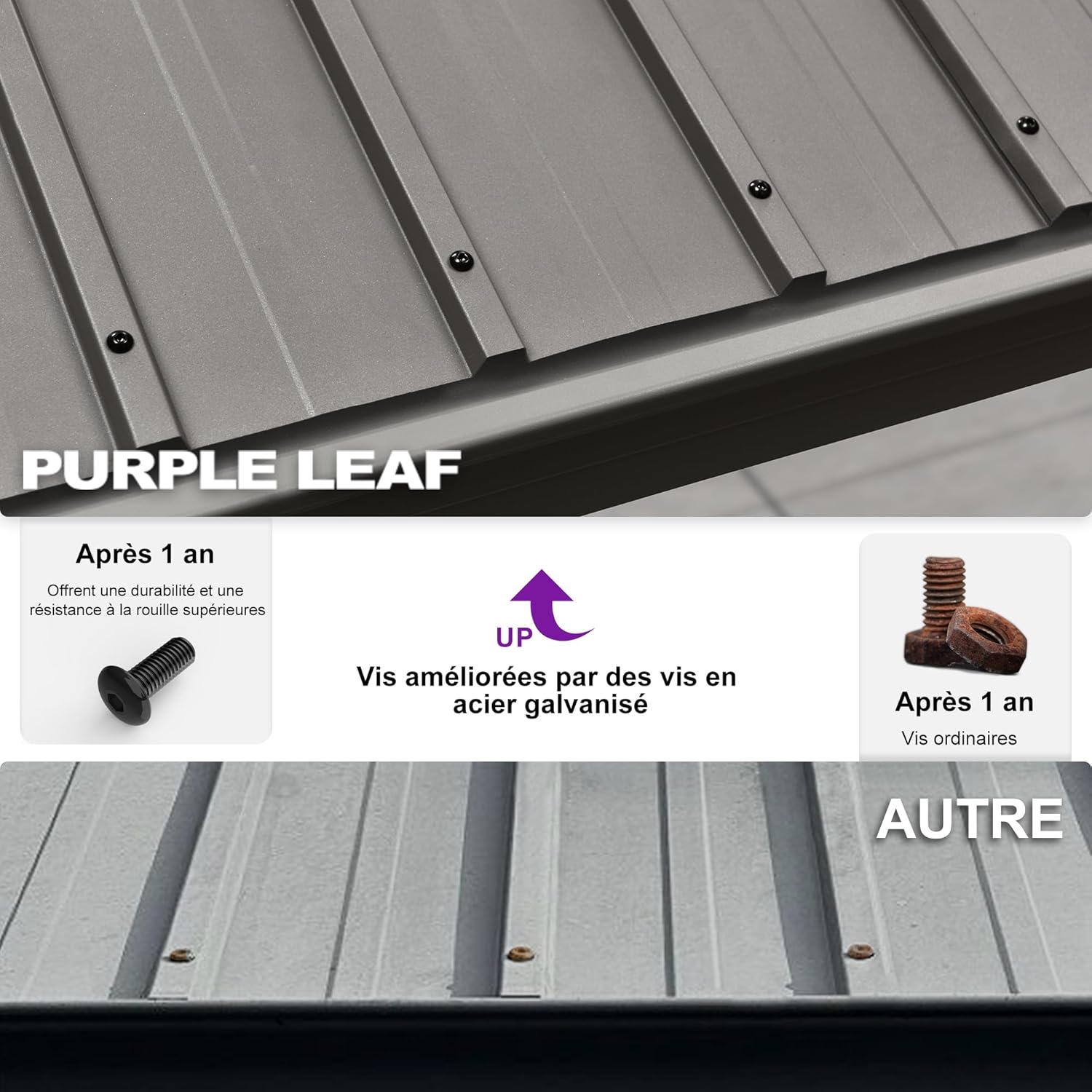 jardinito - tonnelle jardin double toit - 3,65x4,25m - aluminium, moustiquaire, rideaux