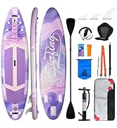 jardinito Paddle Gonflable Adulte 320/335cm, Planche de Stand up Paddle Gonflable 2 Personnes, Si...