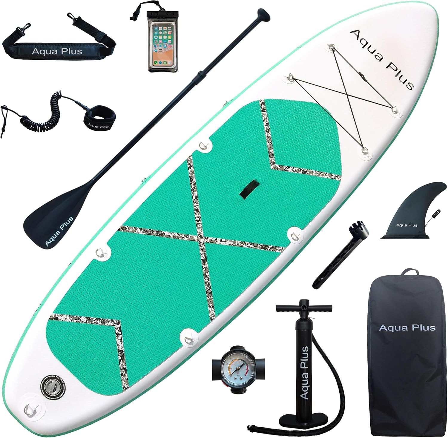 jardinito - SUP gonflable 15cm - pagaie, pompe, sac, adulte