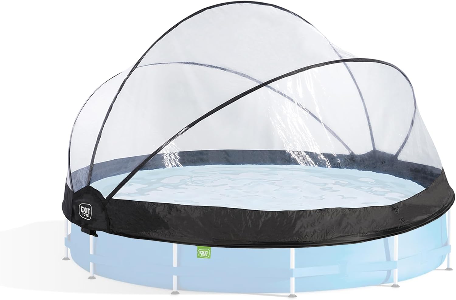 jardinito - Dôme de Piscine - ø366cm - Abri pivotant, installation facile, eau chaude