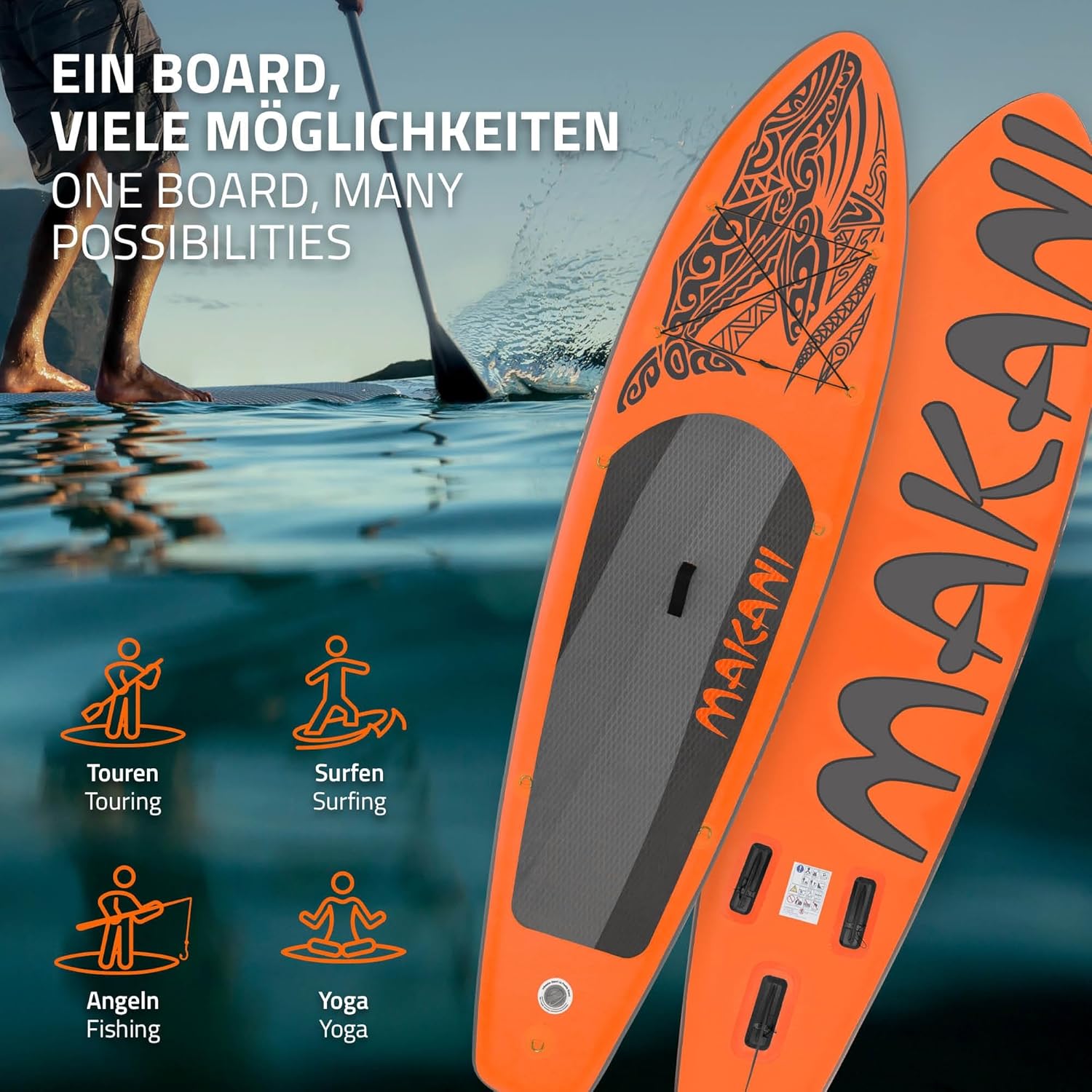 jardinito - Stand Up Paddle Série - 305/308/320/380 cm - PVC, 120/150 kg, ép. 10/15 cm