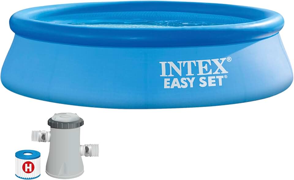 jardinito - Easy Set 28122NP - Piscine autoportée 3,05x0,76m, épurateur 1m3/h