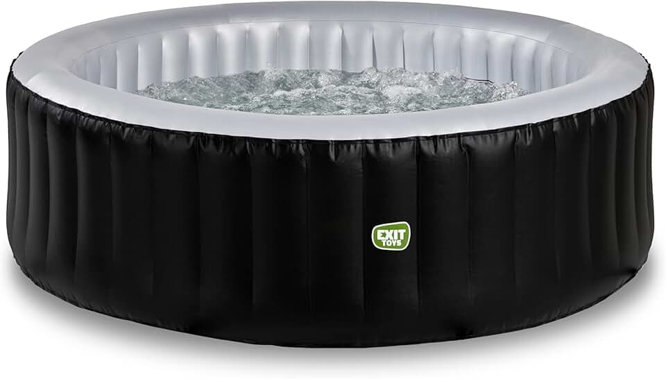 jardinito - Silver Classic Spa - 204x65cm - 4 places, chauffage, 140 jets d'air, filtration