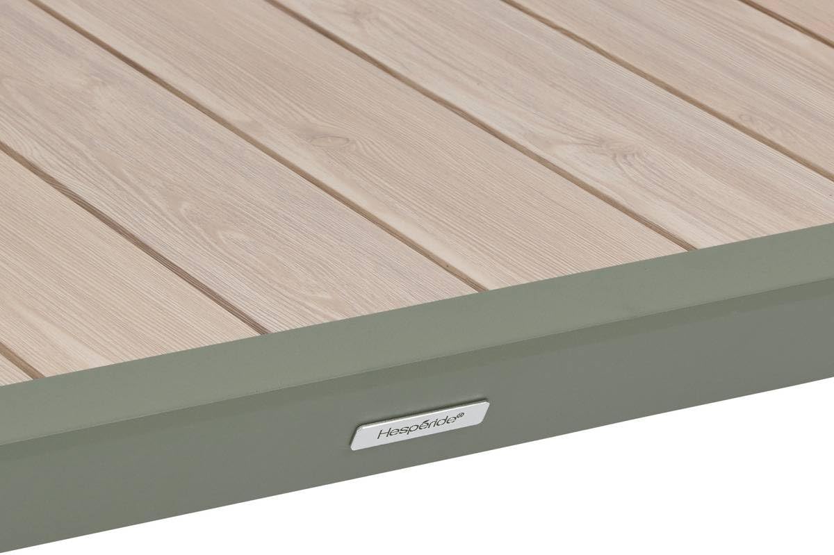 jardinito - Table Evasion 6 places - 180x90 cm - alu beige lin/laurier