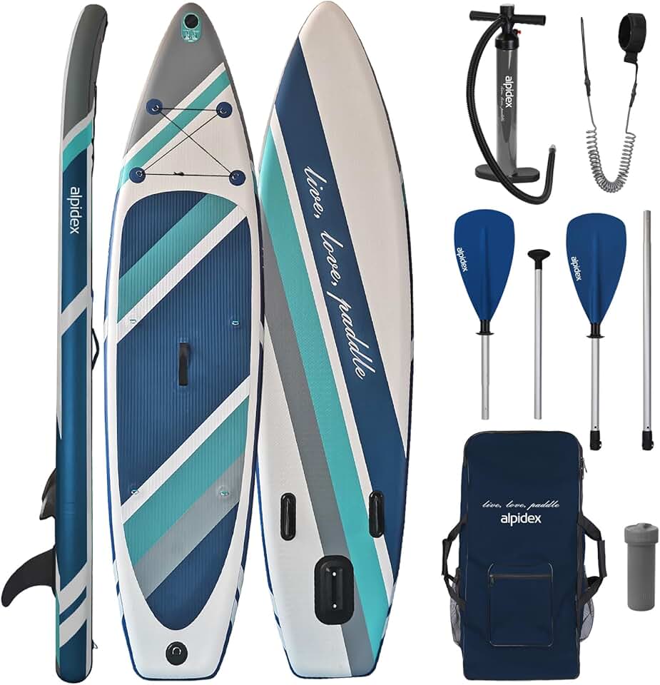jardinito - Stand Up Paddle Board - 320x76x15 cm - gonflable, kit complet, 200 kg