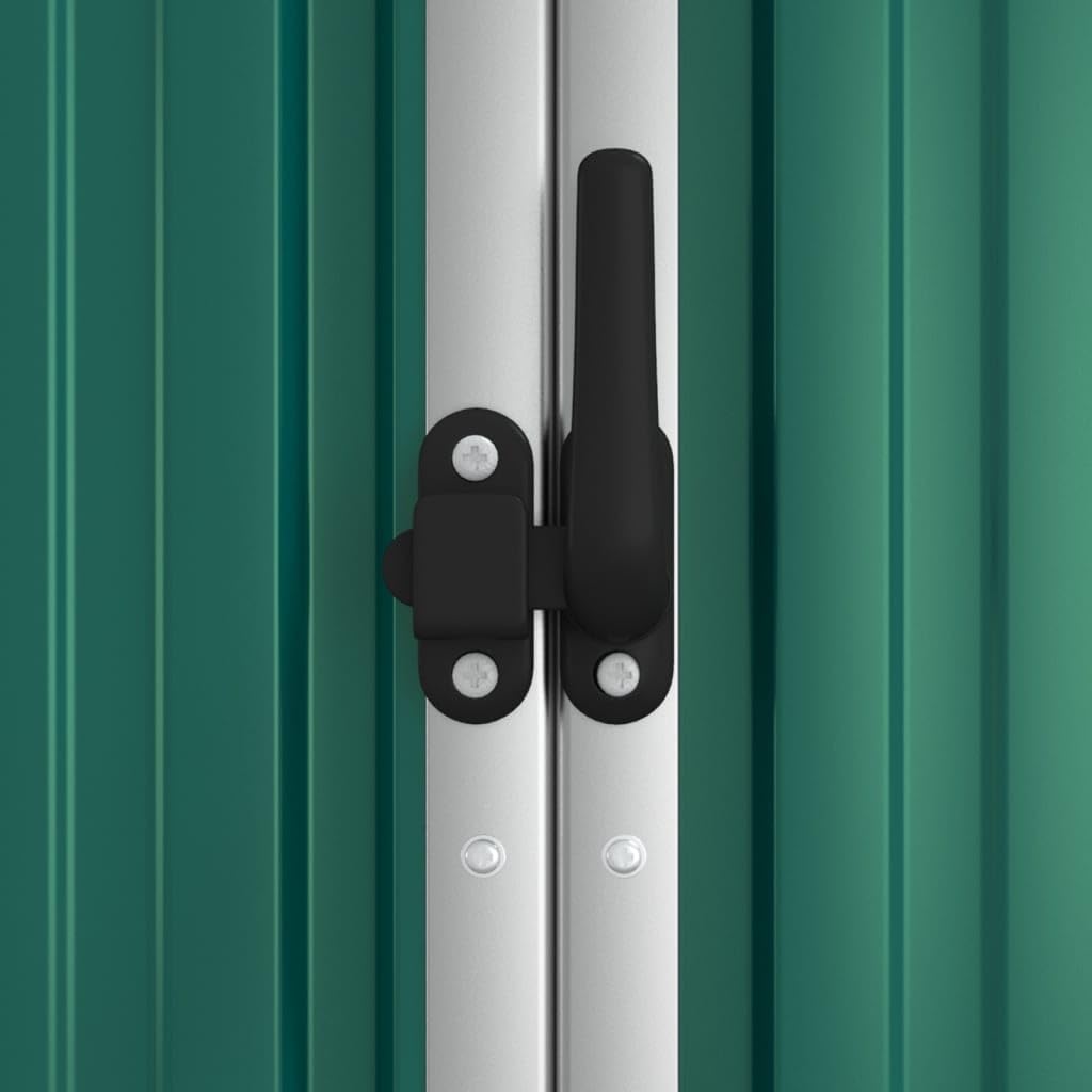 jardinito Abri à Outils de Jardin Vert 161x89x161 cm Acier galvanisé, Maison & Jardin, Pelouses & Jardins, Vie en extérieur, Structures extérieures, Cabanes & abris de Jardin, Vert, (Poids 29.62KG)