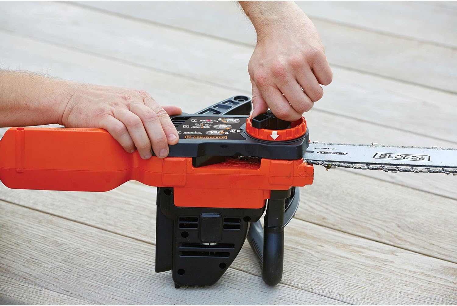 jardinito - Tronçonneuse 36V 30cm, batterie 2Ah, lubrification auto, tendeur sans outil - GKC3630L20-QW