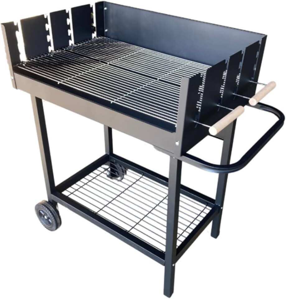 jardinito - Serena - XXL - Barbecue charbon acier, grille réglable