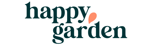 Logo jardinito couleur vert dense sur fond blanc avec une goutte orange