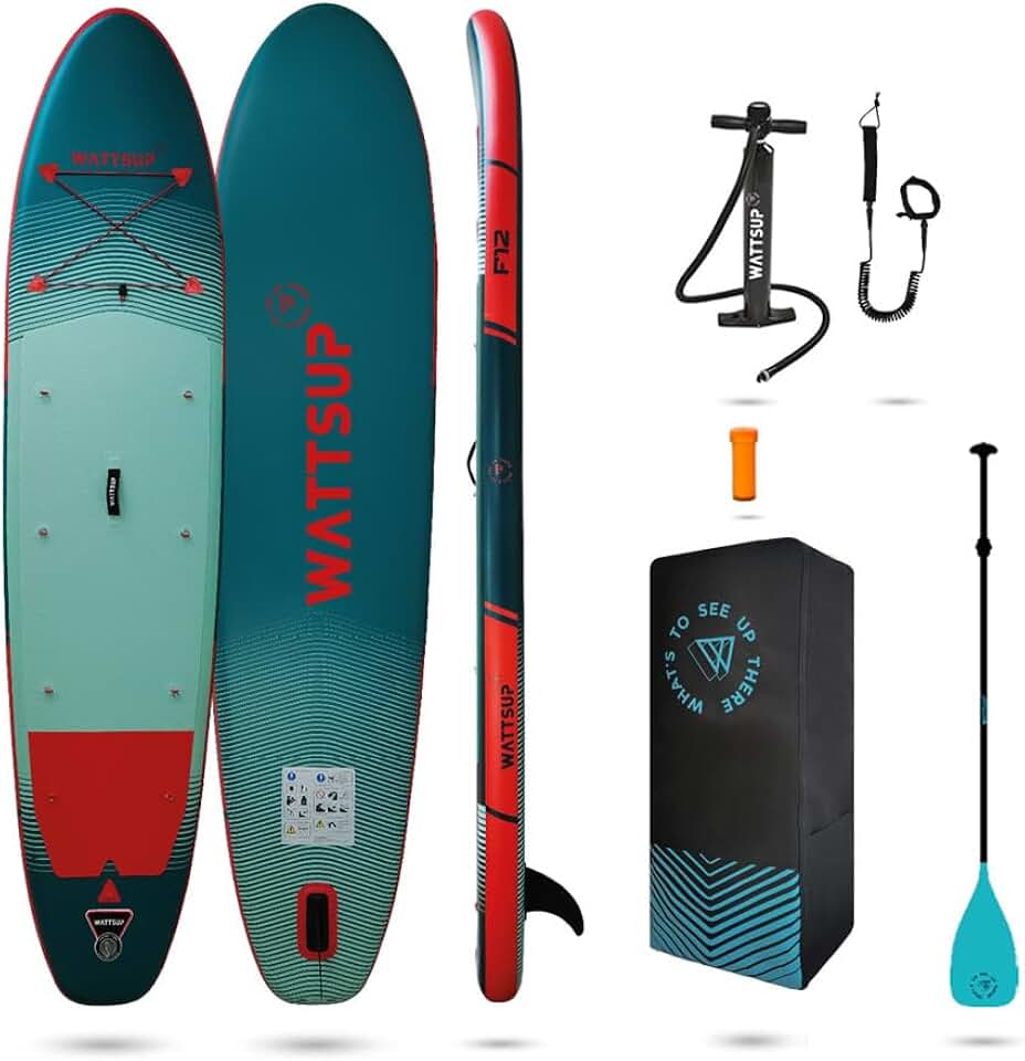 jardinito - Sup Stand Up Paddle Gonflable - Gamme First - Dropstitch - Pack Complet : Pagaie Leash Pompe Sac de Transport