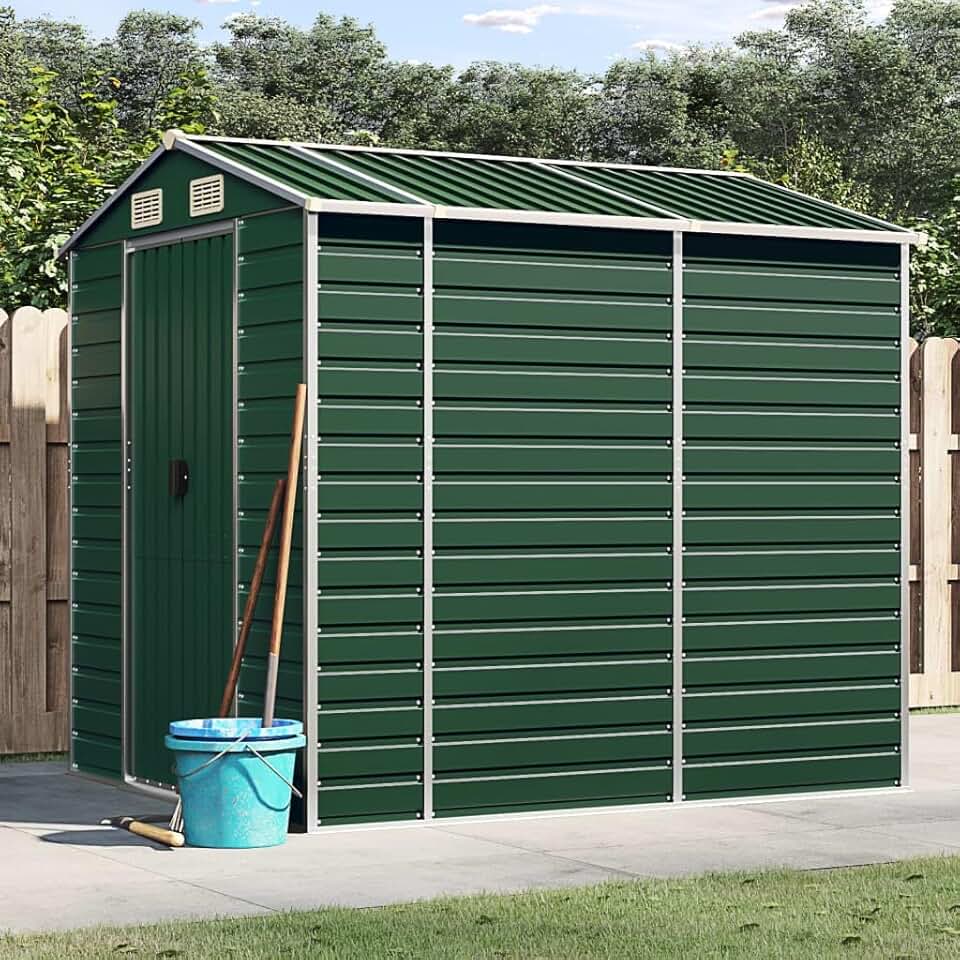 Abri de jardin - acier galvanisé - 191x215x198 cm - rangement outils jardinito