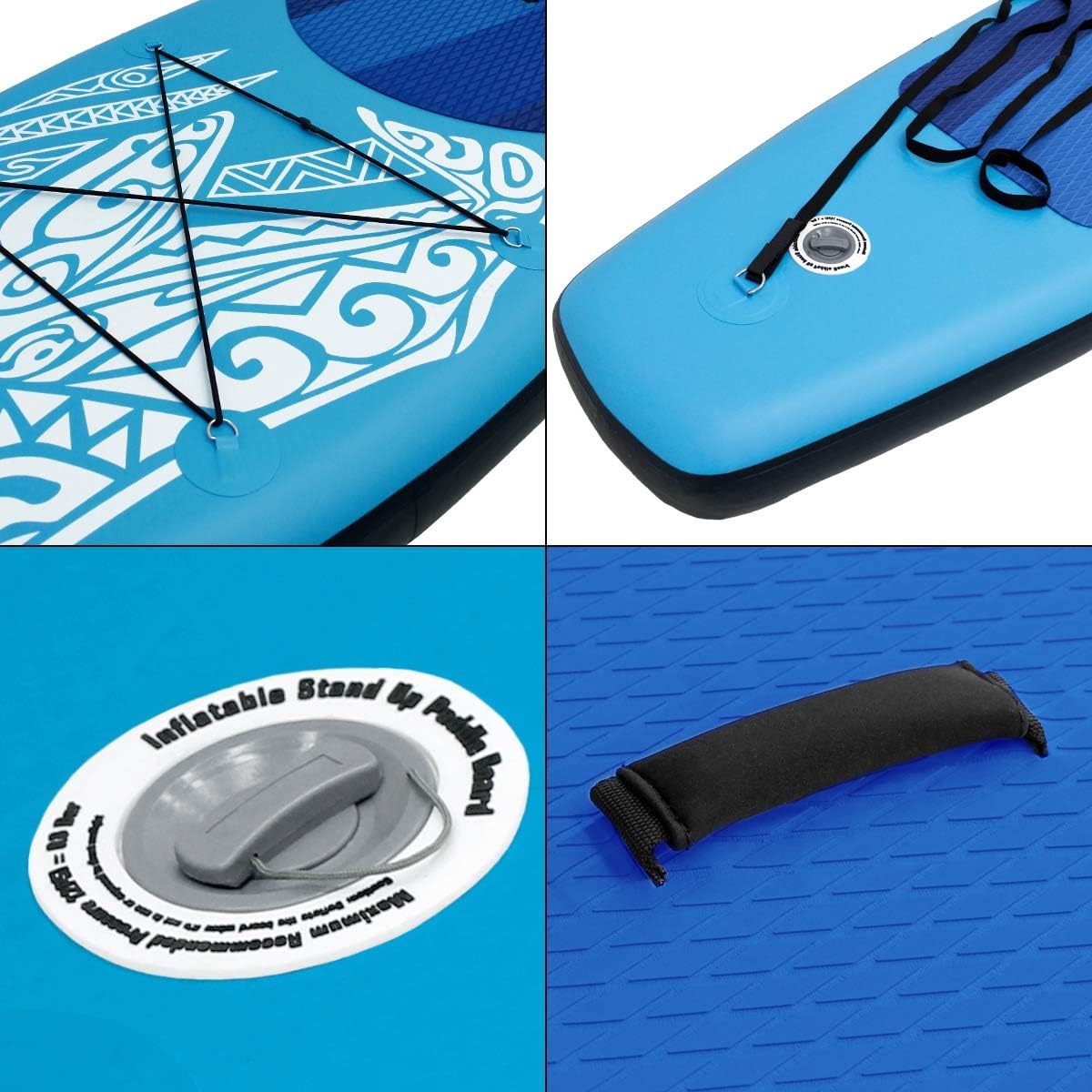 jardinito - Stand Up Paddle gonflable - 305/308/320/380 cm - PVC, 120/150 kg, 10/15 cm