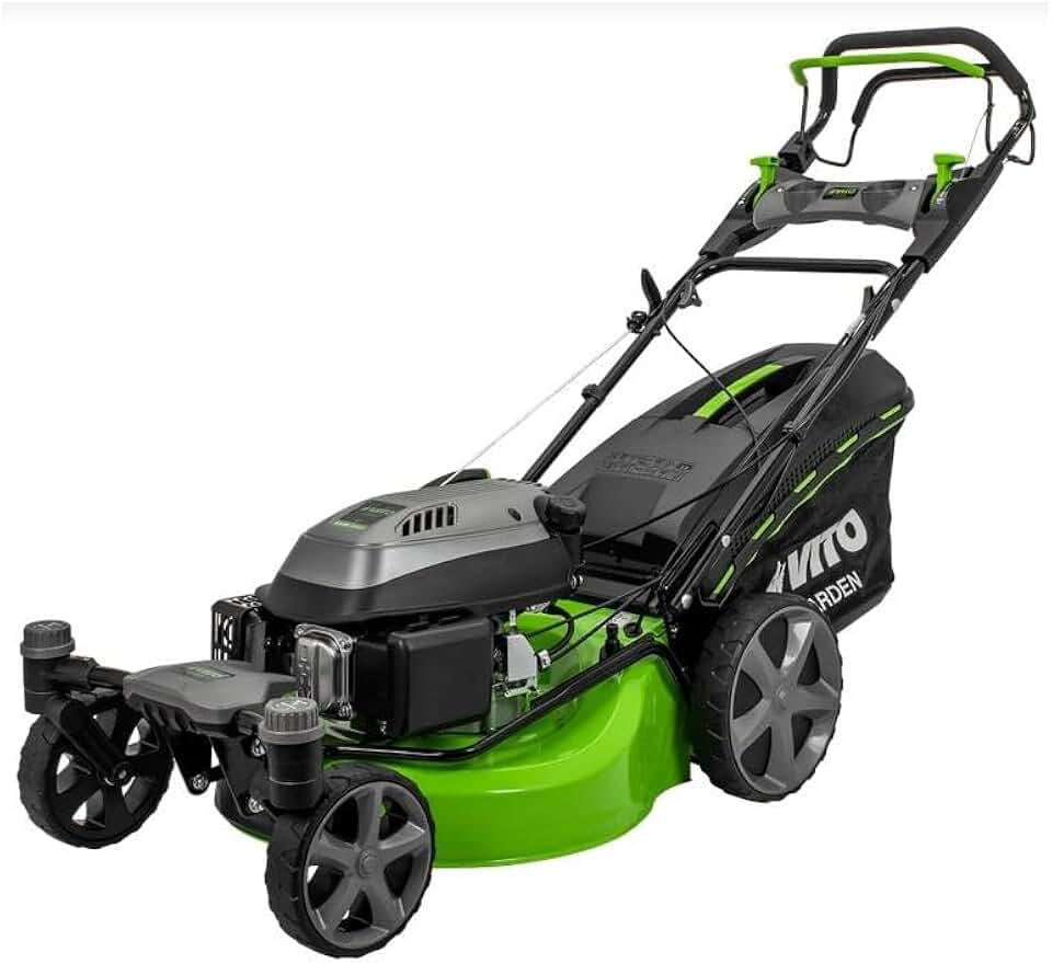 jardinito - tondeuse thermique série Pro - 508mm - 6,5CV 196cm³, 6 hauteurs, mulching, éjection, 2000m²
