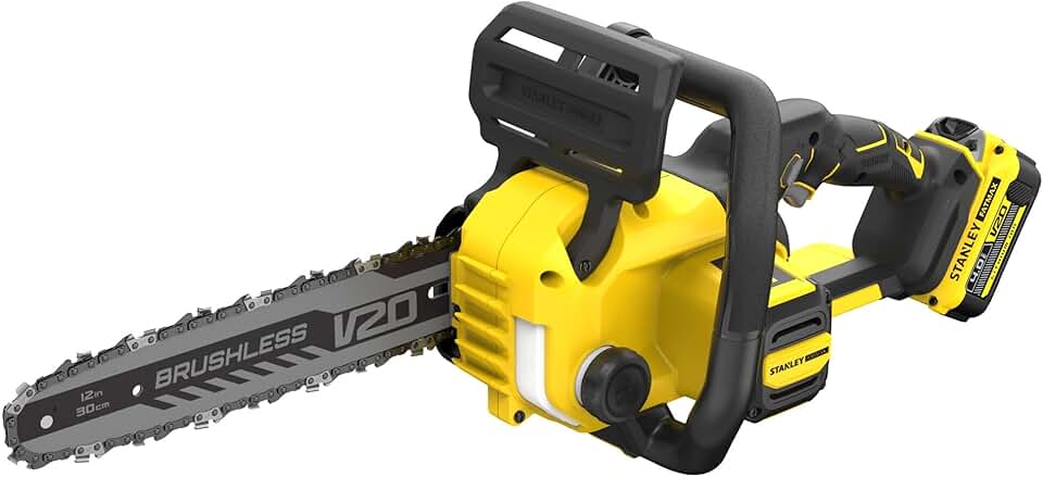 jardinito - Fatmax V20 - 30 cm tronçonneuse sans balais, 18V, 4Ah, SFMCCS730M1-QW