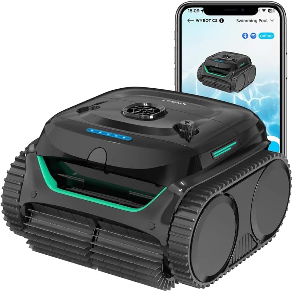 jardinito - Robot Piscine C2 - sans fil, nettoyage automatique, batterie