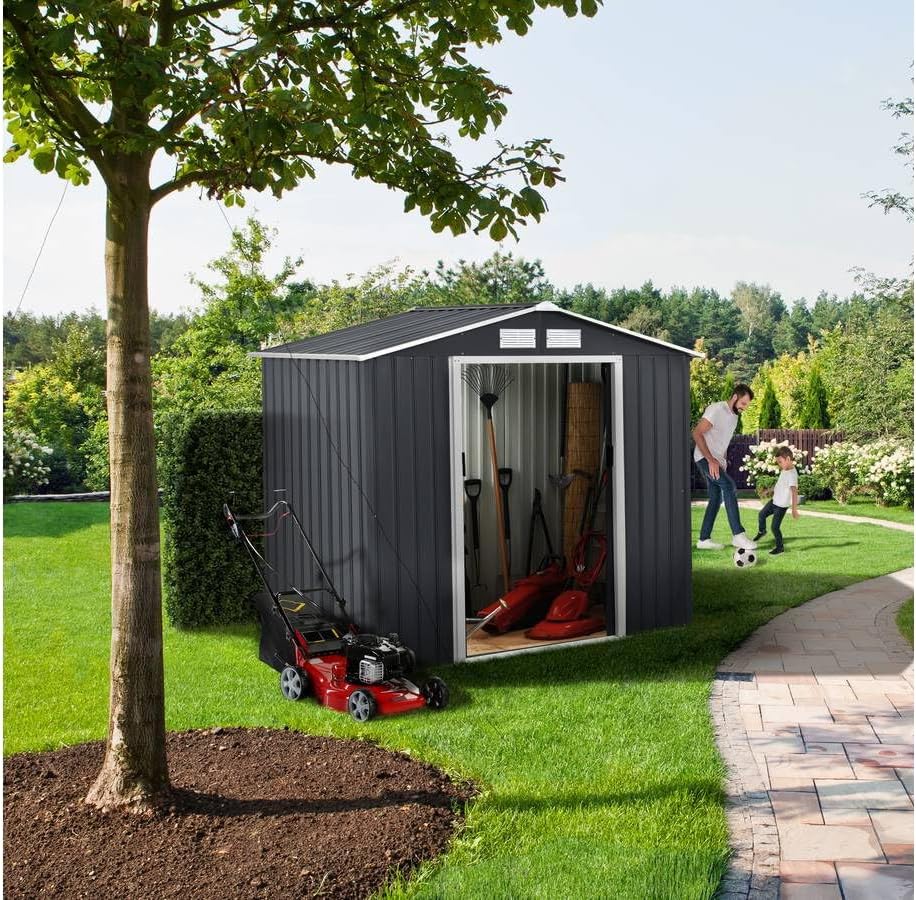 jardinito - Abri de Métal Vegas - 2.7m² - gris - 1299_‎93414