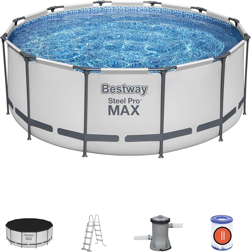 jardinito Steel Pro Max 12' x 48"/3.66m x 1.22m Pool Set