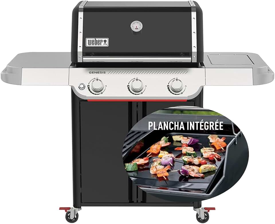 jardinito - Genesis E-315W - barbecue gaz plancha - 3 brûleurs puissants