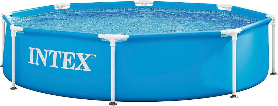 jardinito - Piscine Metal Frame ronde tubulaire - 2,44x0,51m - robuste, montage rapide