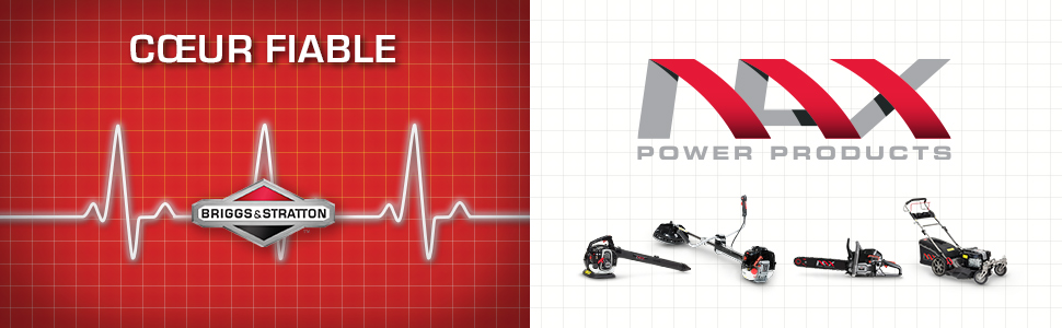 NAX POWER PRODUCTS 300C moteur 45 cm3 1,6 kW guide 16" 40 cm Briggs & Stratton produit sous