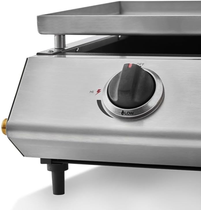 Cooking Box - Plancha gaz Cadix 2 feux - 45,5x36cm inox, tiroir graisse, 6 convives, 6,3 kW - FBT6524/01