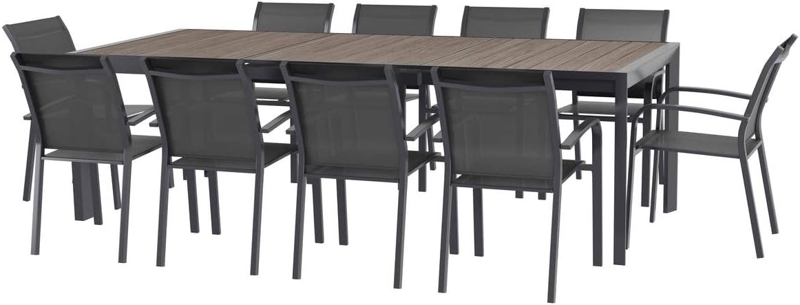 jardinito - Evasion - 10 places - table aluminium extensible extérieur
