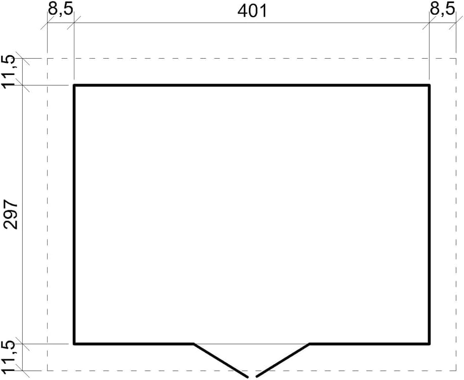 Abri de Jardin en Bois Exterieur avec Plancher IMPRÉGNÉ- Chalet en Pin/épicéa-H246x418x320 cm/12 m²- Construction de Panneaux - Rangement pour vélos, Remise à Outils- jardinito M331+M331G