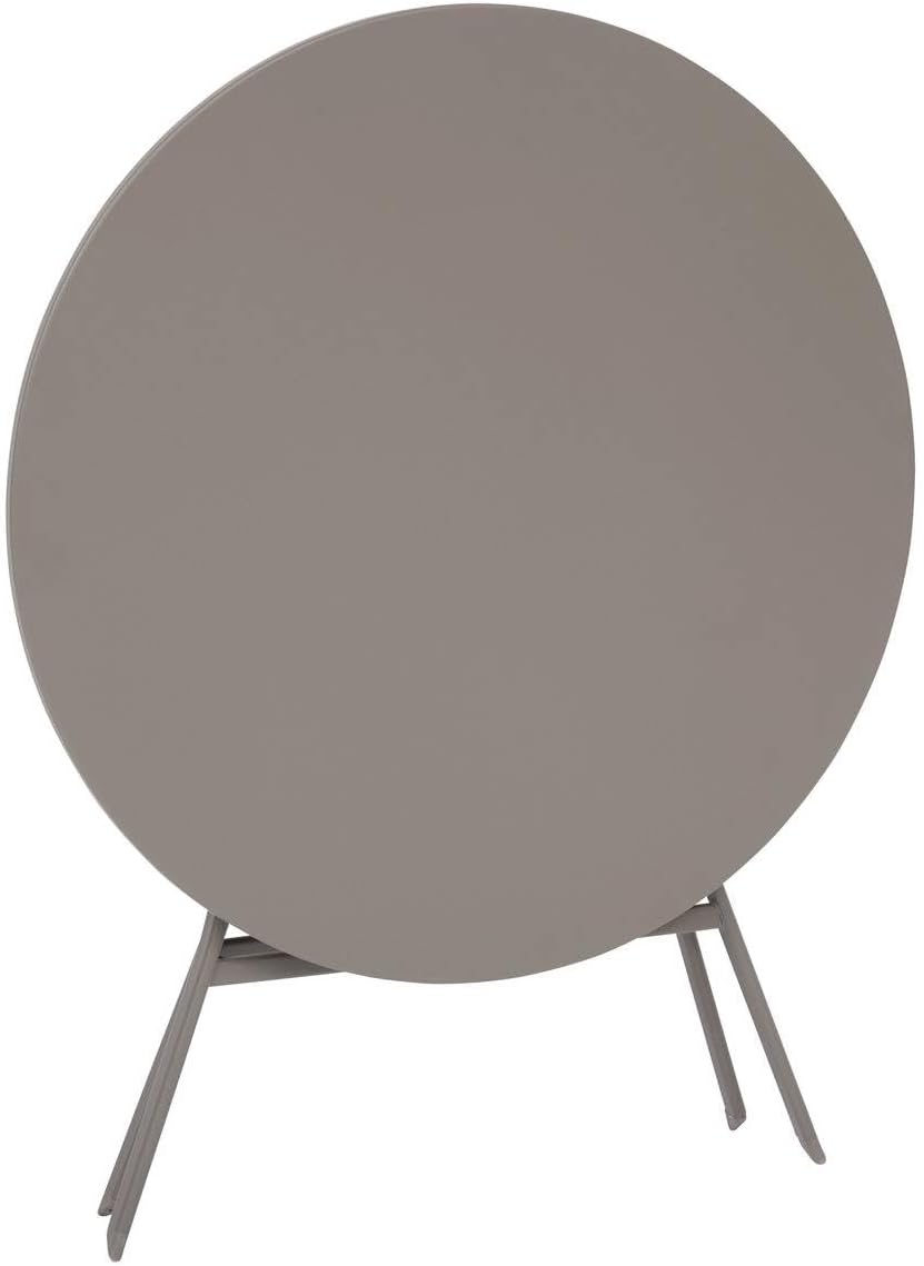 jardinito - Greensboro - table pliante ronde acier antirouille 4 places