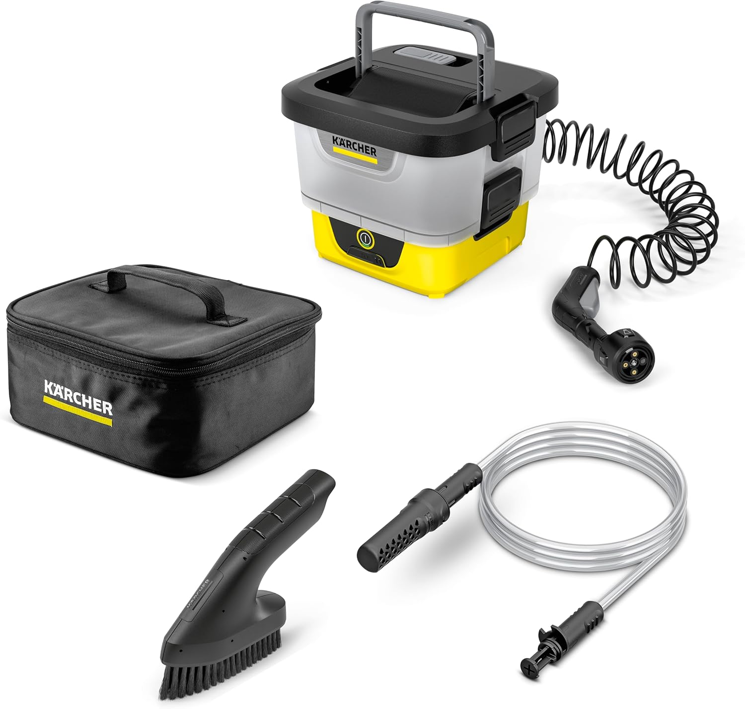 jardinito - OC 4 Adventure - 27x23x39 cm - nettoyeur extérieur mobile, 8L, batterie lithium-ion