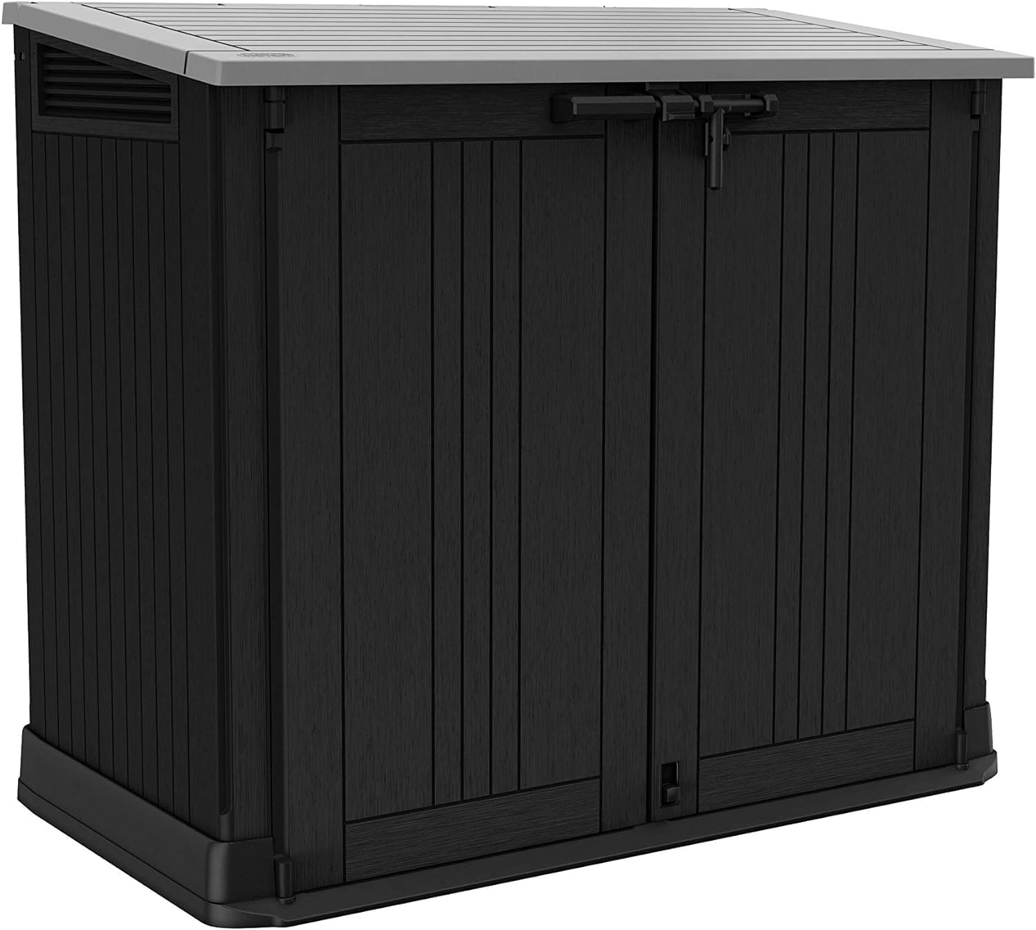 jardinito - Abri horizontal SIO Nova - 880L - rangement poubelles noir