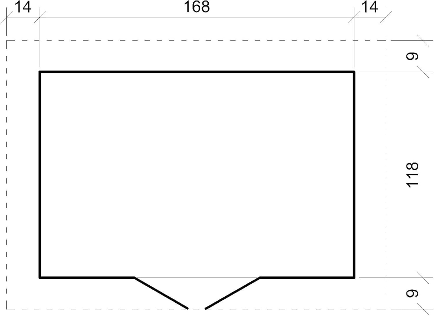 Abri de Jardin en Bois avec Sol TRAITÉ - Stockage extérieur I196xL136xH218 cm/ 1.98 m2 Petit abri à Outils, Local à vélos - Toit imperméable, fenêtres - jardinito M367