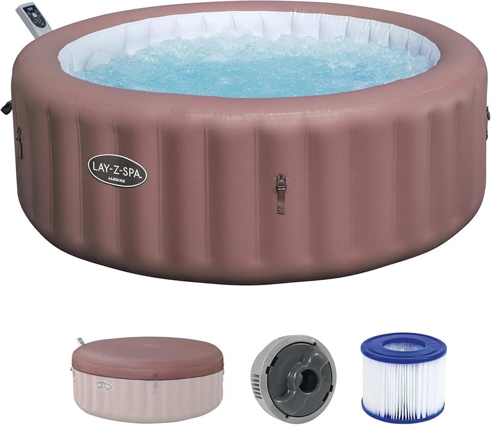 jardinito Spa gonflable rond Hawaii Smart AirJet Energy Sense 4 - 6 places