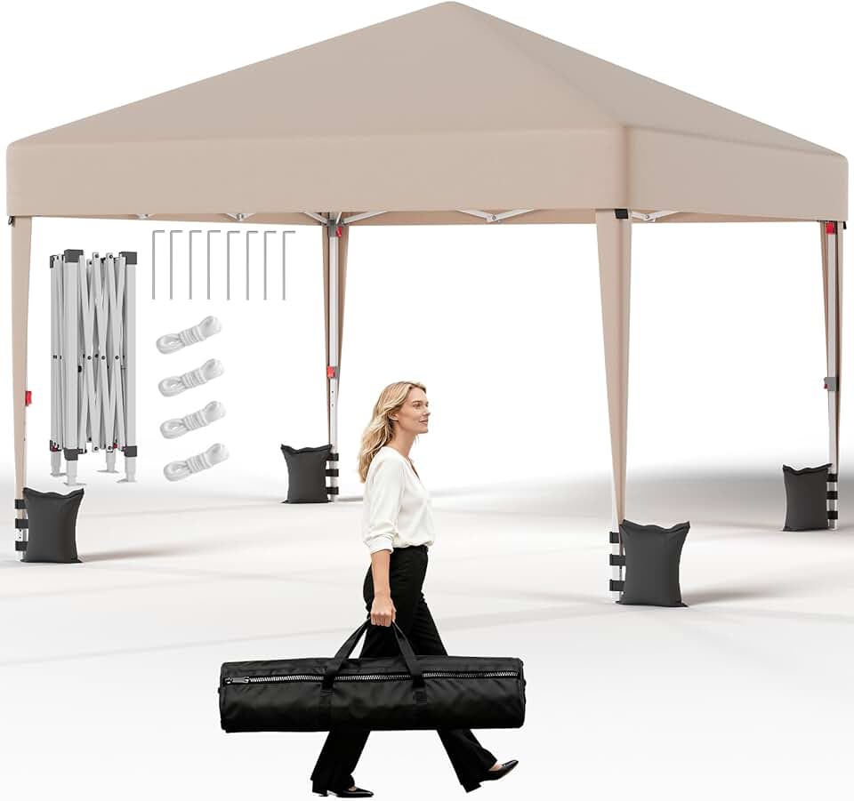 jardinito - Tonnelle pliante série 3x3m - réglable, anti-UV, imperméable