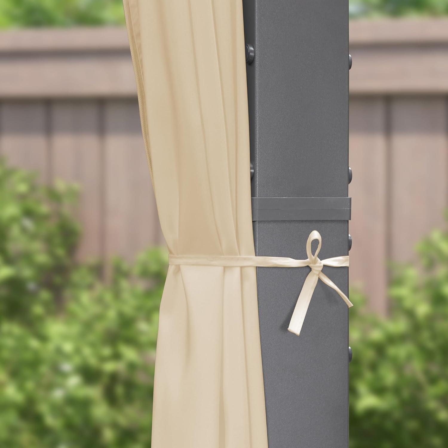 jardinito - Pergola aluminium série Rideau - 4x3m toit coulissant extérieur