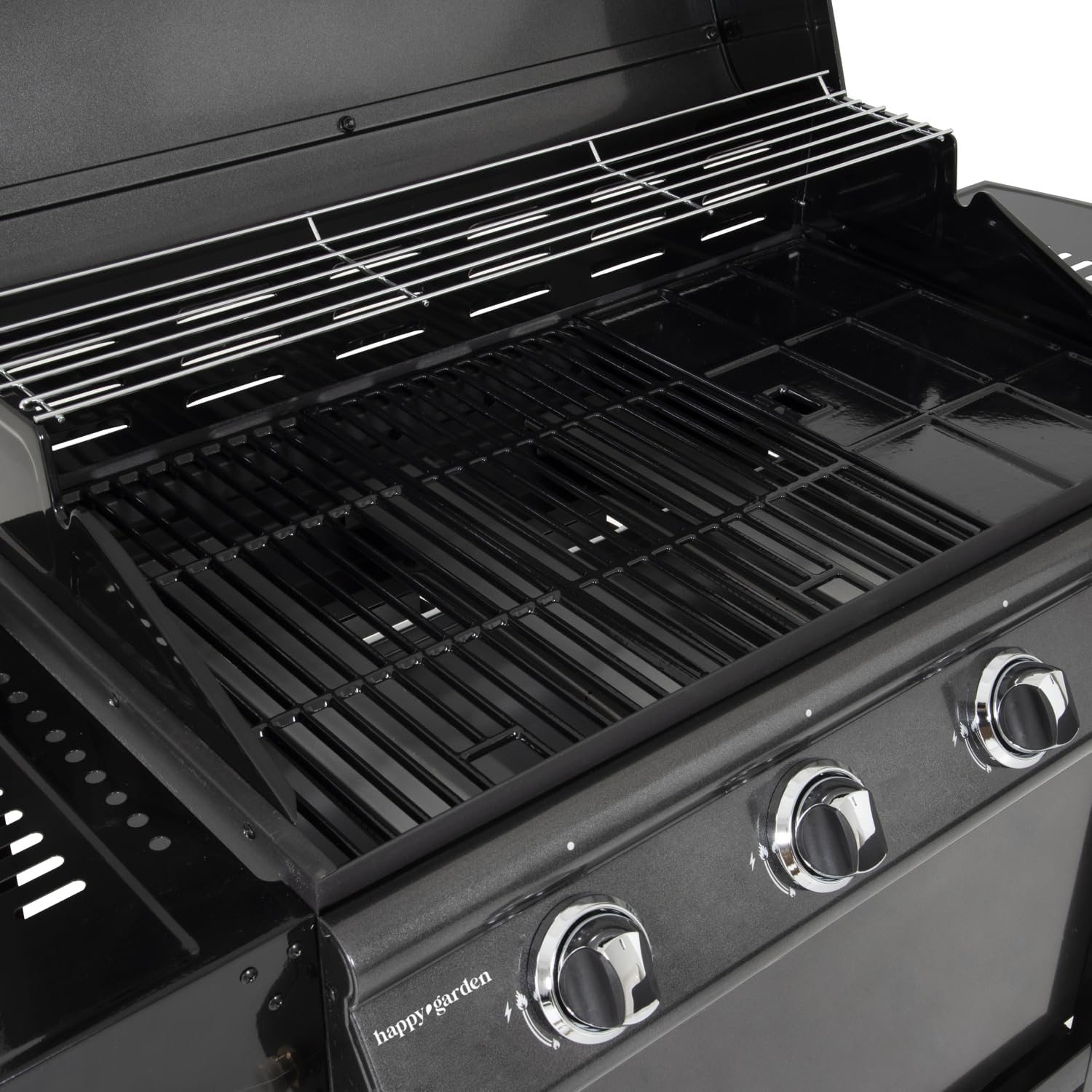jardinito - Barbecue gaz RENO - 4 brûleurs 14kW avec thermomètre